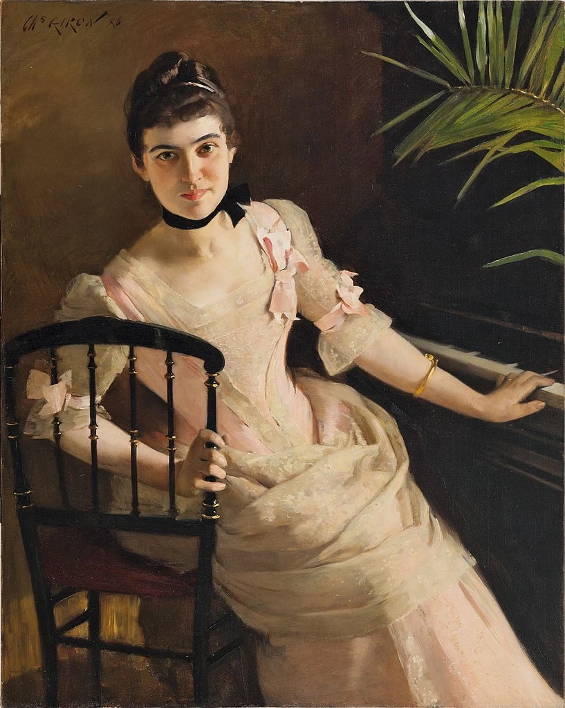 Charles Giron - Giovane donna al piano